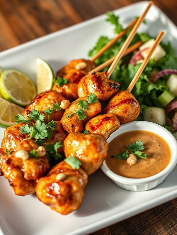 delicious grilled chicken skewers