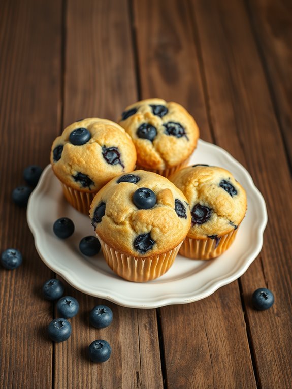 delicious homemade blueberry muffins