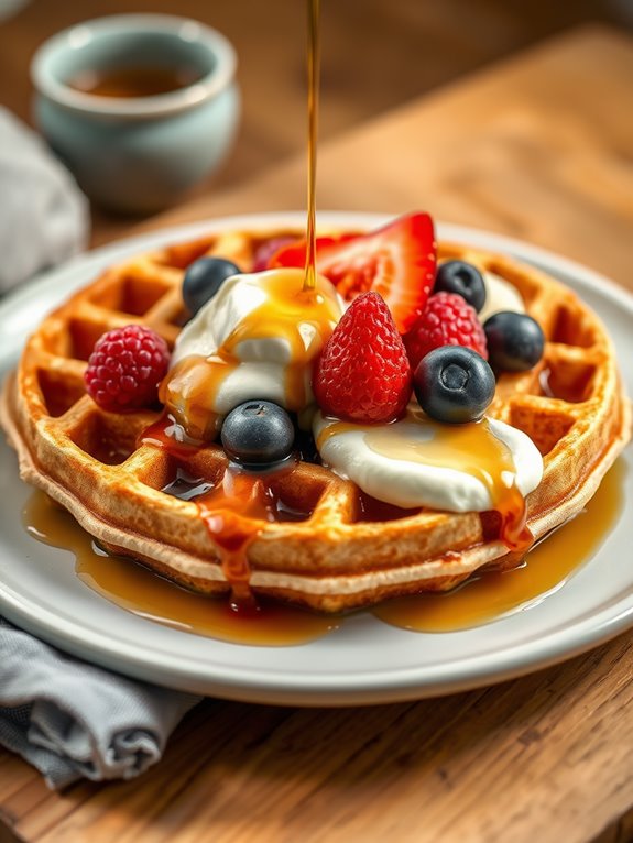 delicious homemade buttermilk waffles