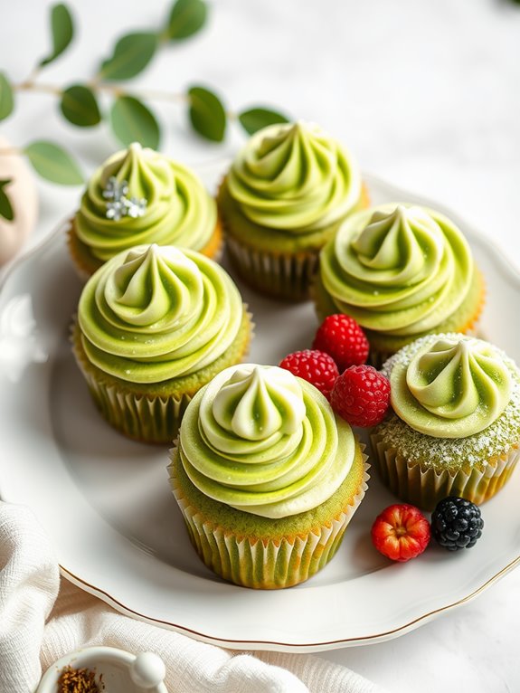 delicious matcha cupcake treats