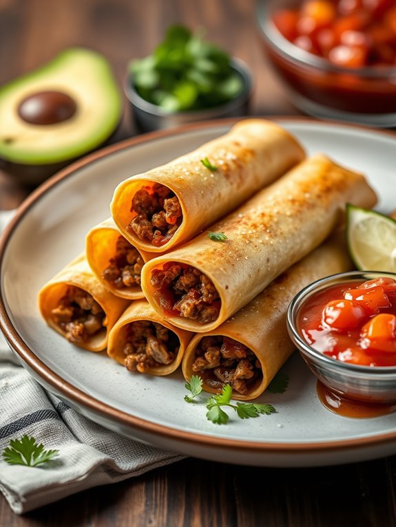 delicious mexican beef rolls