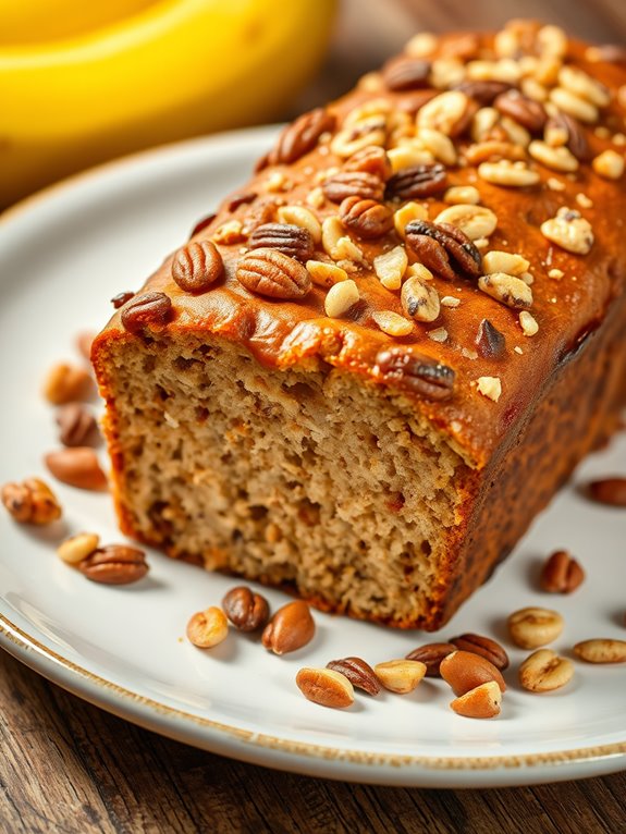 delicious nutty banana bread