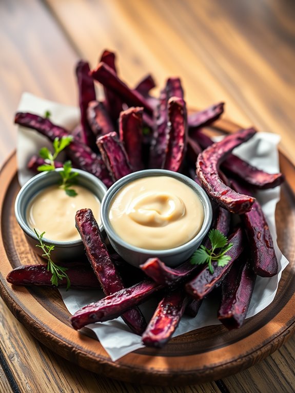 delicious purple potato snack