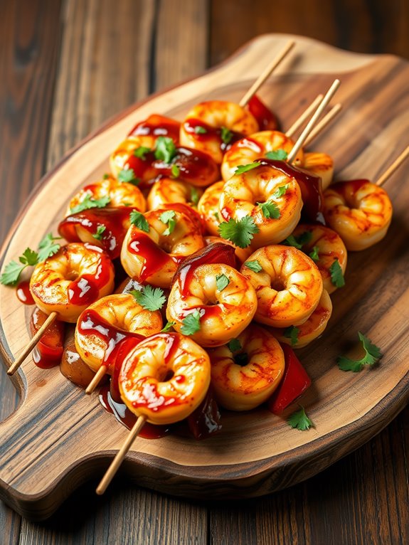 delicious teriyaki shrimp skewers