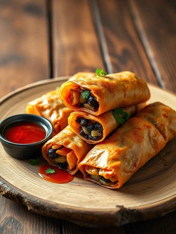 delicious vegetable filled rolls