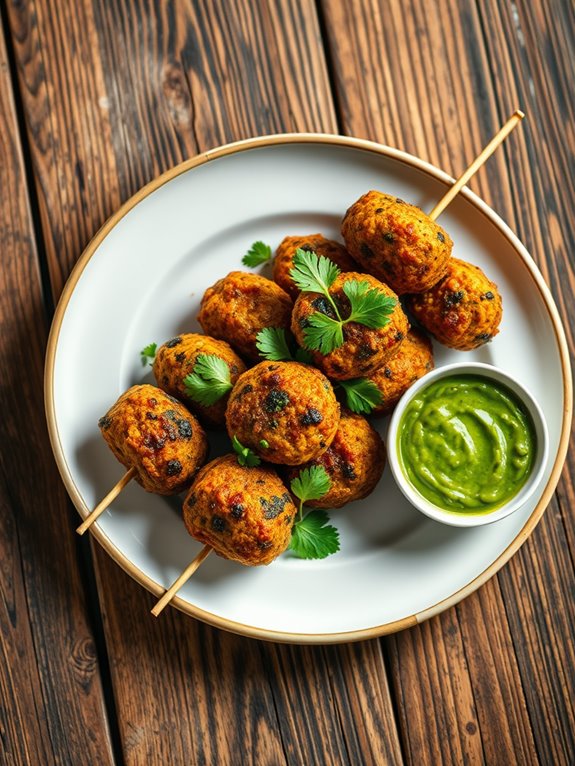 delicious vegetarian lentil skewers