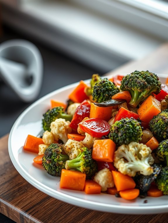 deliciously caramelized veggie medley