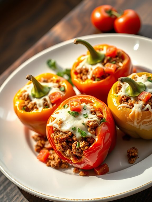 deliciously filled pepper dish