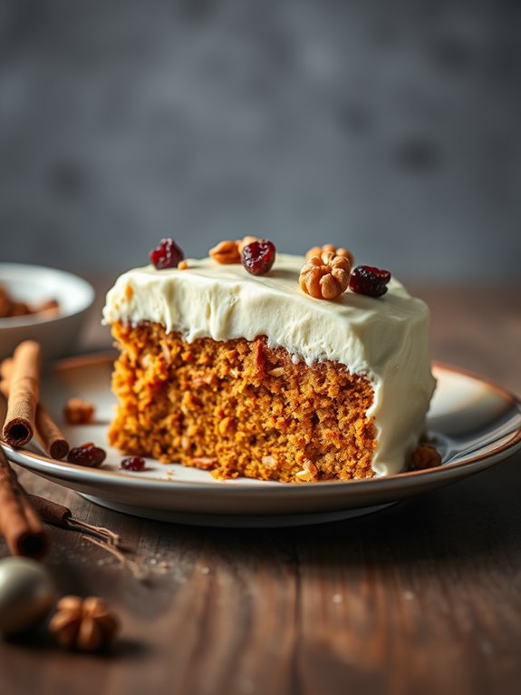 deliciously moist carrot cake