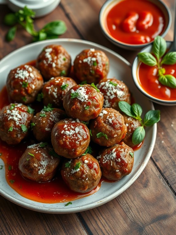 deliciously seasoned meatballs dish