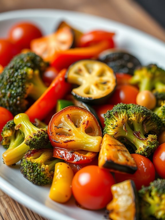 deliciously seasoned oven veggies