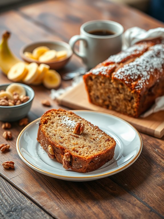 deliciously spiced banana loaf