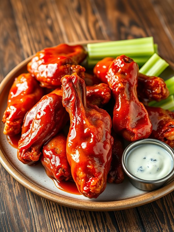 deliciously spicy chicken wings