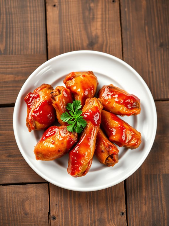 deliciously spicy chicken wings