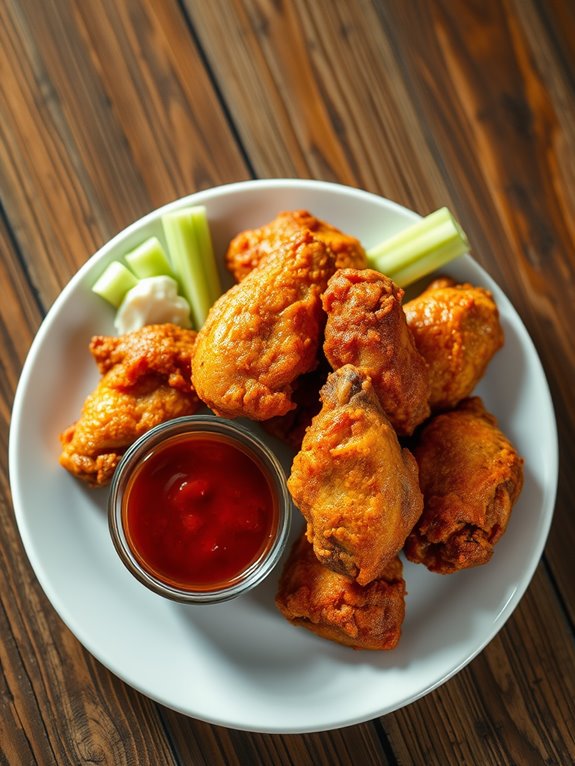 deliciously spicy chicken wings