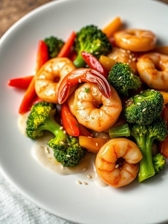 fast shrimp vegetable stir fry