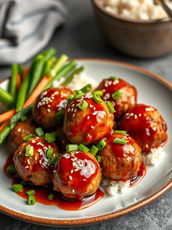 flavorful asian spiced meatballs