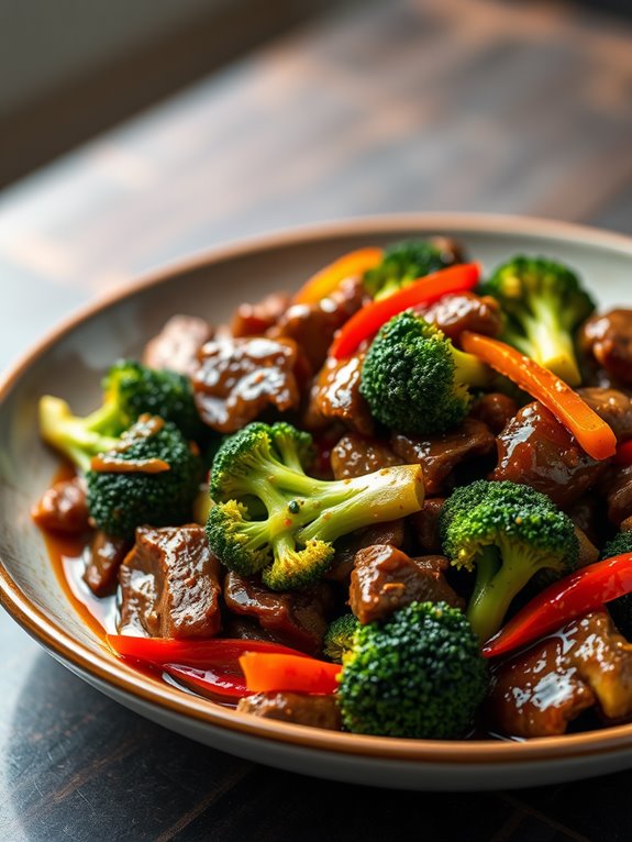 flavorful beef broccoli dish