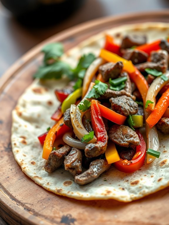 flavorful garlic herb fajitas