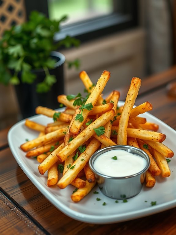 flavorful garlic ranch fries