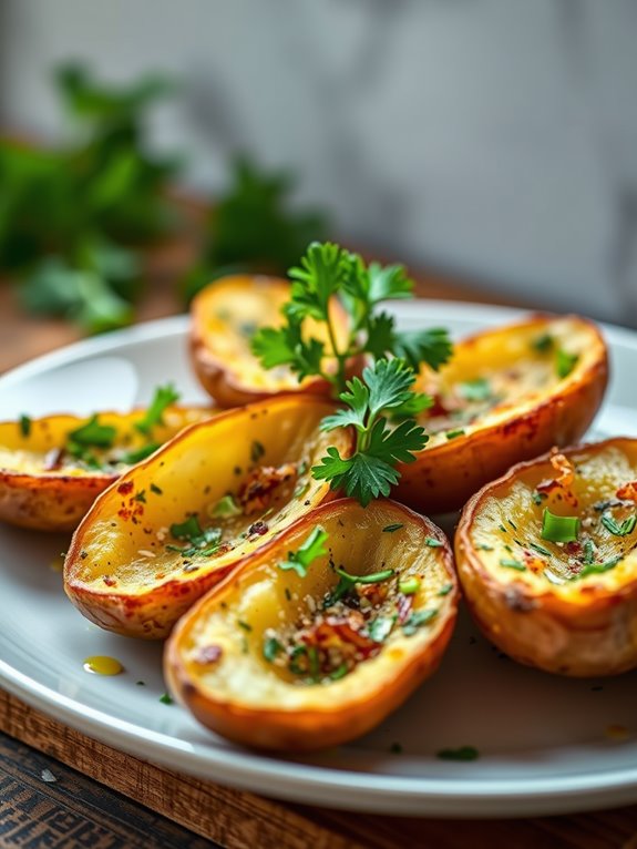 flavorful herb potato skins