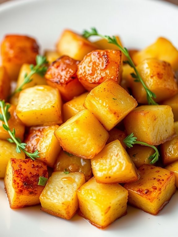 flavorful honey mustard potatoes