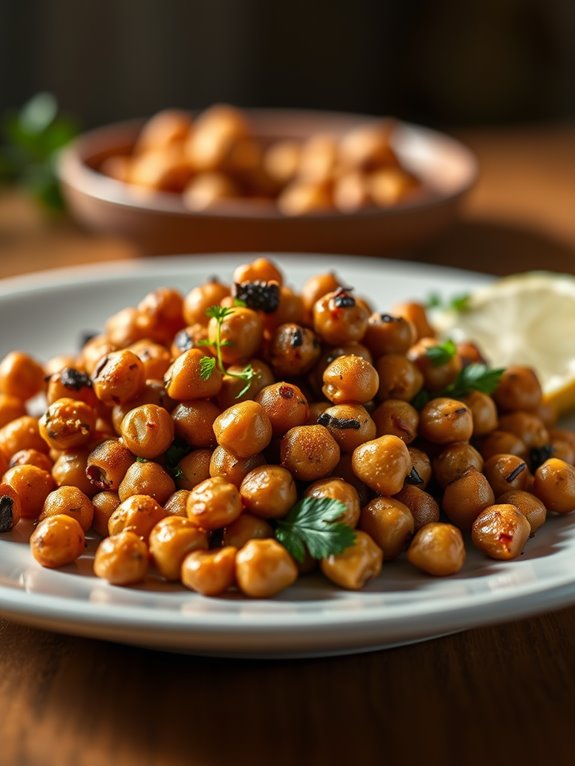 flavorful roasted chickpea snack