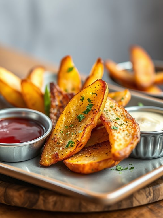 flavorful seasoned potato wedges