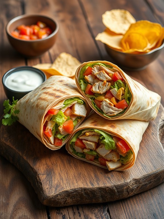 flavorful southwest grilled wrap