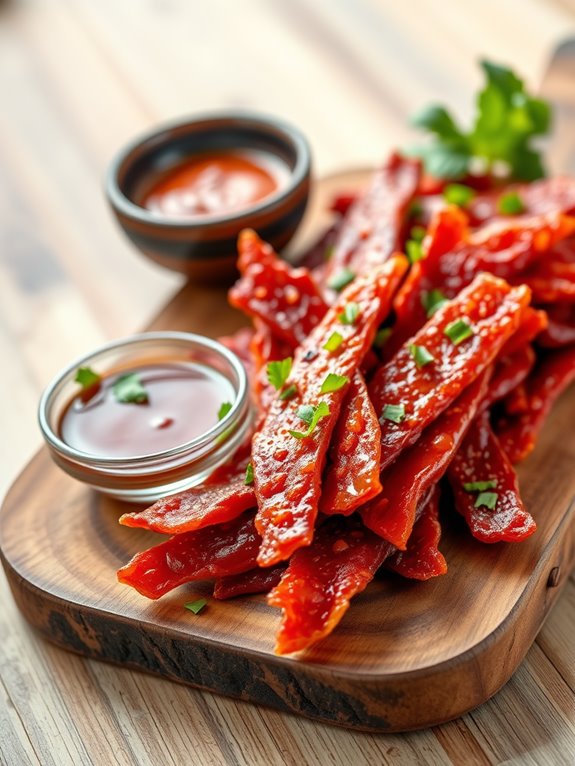 flavorful sriracha beef jerky