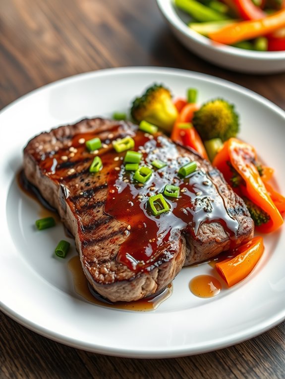 flavorful teriyaki sirloin steak