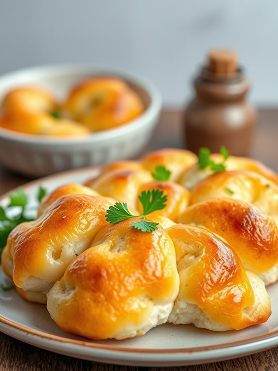 fluffy garlic infused bread