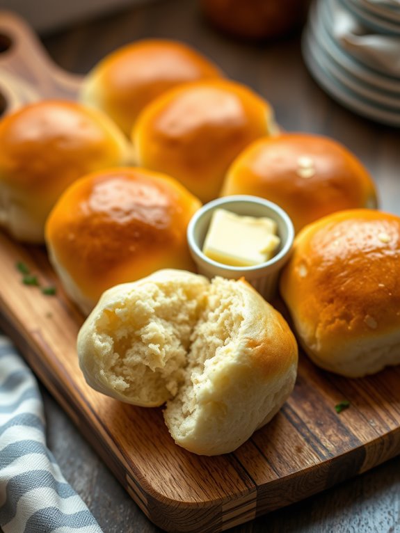 fluffy homemade dinner rolls