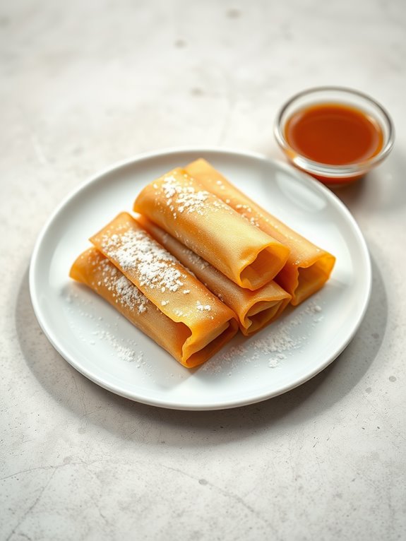 fried banana spring rolls