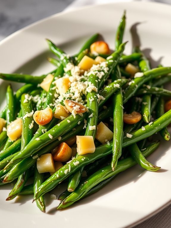 garlic parmesan green beans