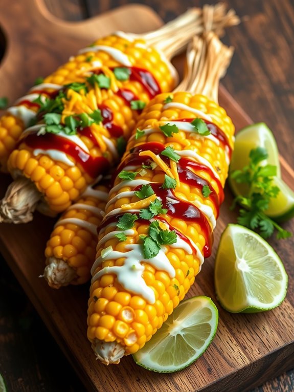 grilled corn with bbq