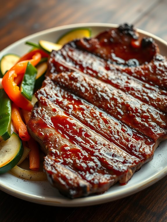 grilled japanese style steak dish