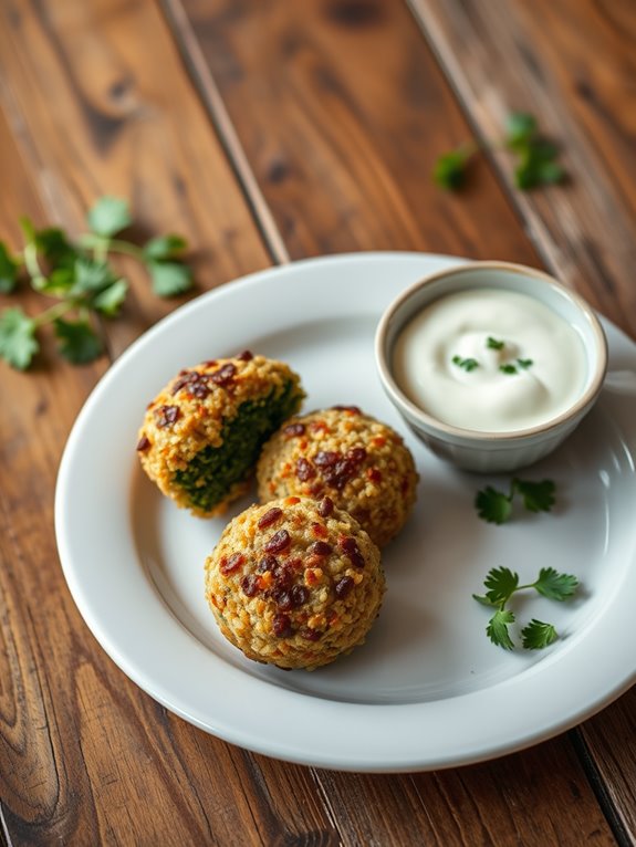 healthy quinoa spinach dish