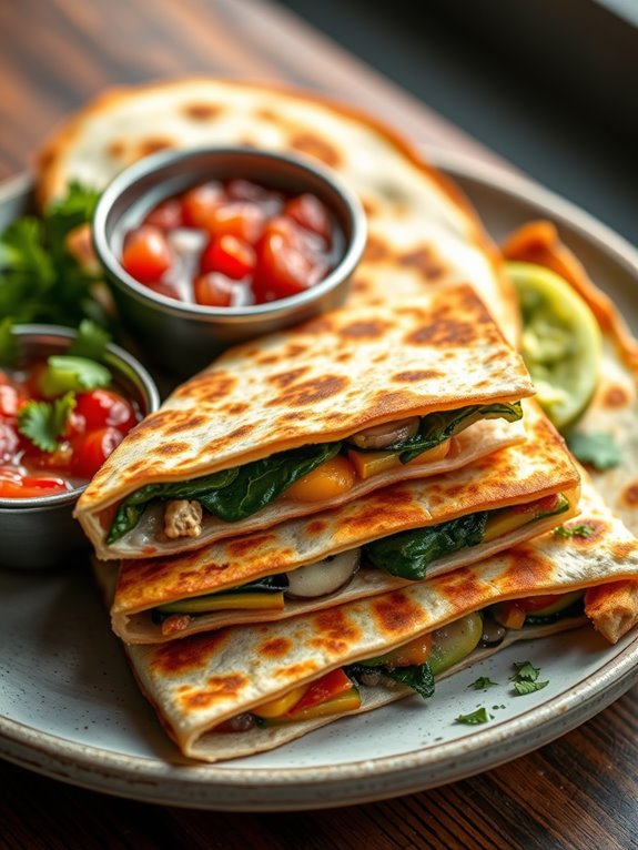 healthy vegetable quesadillas recipe