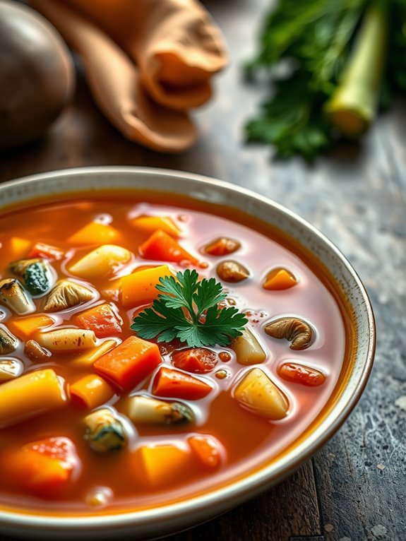 hearty veggie soup delight