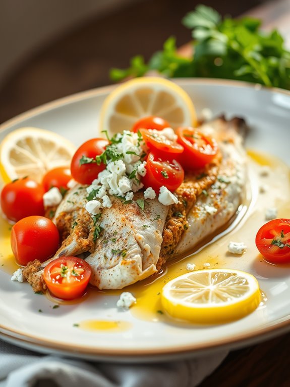 herb filled fish delicacy