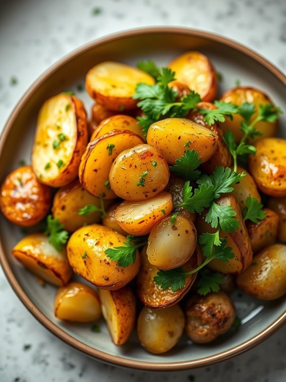 herb infused potato dish