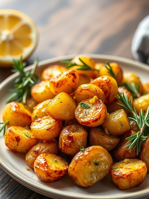 herb infused roasted potatoes