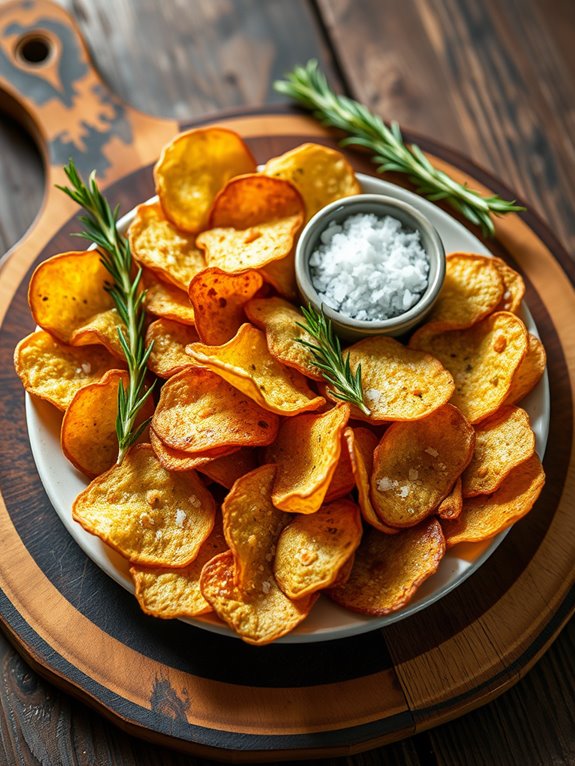 herb infused sea salt chips