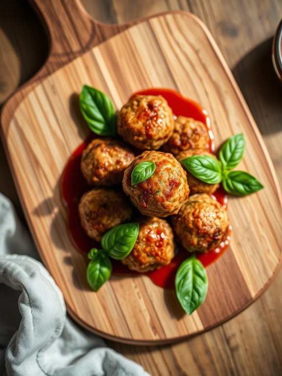 herb infused turkey meatballs