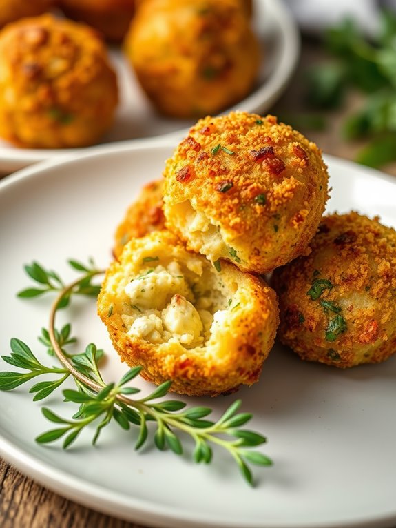 herbed feta potato balls