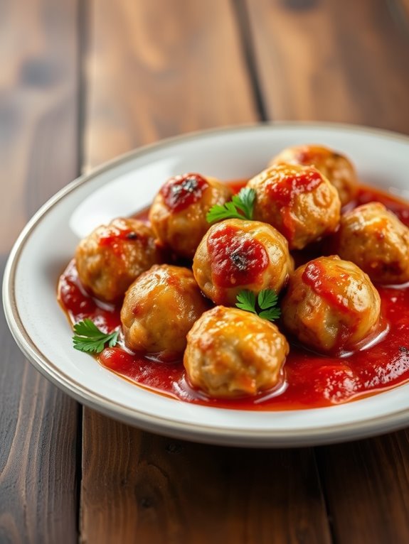 juicy air fryer meatballs