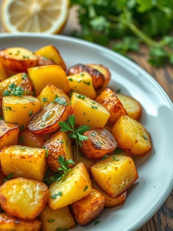 lemon infused herb potatoes