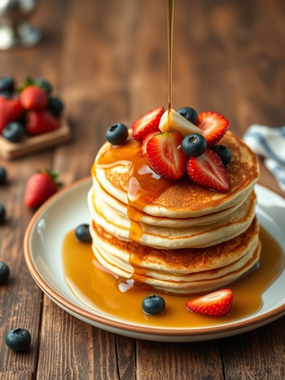 light and airy pancakes