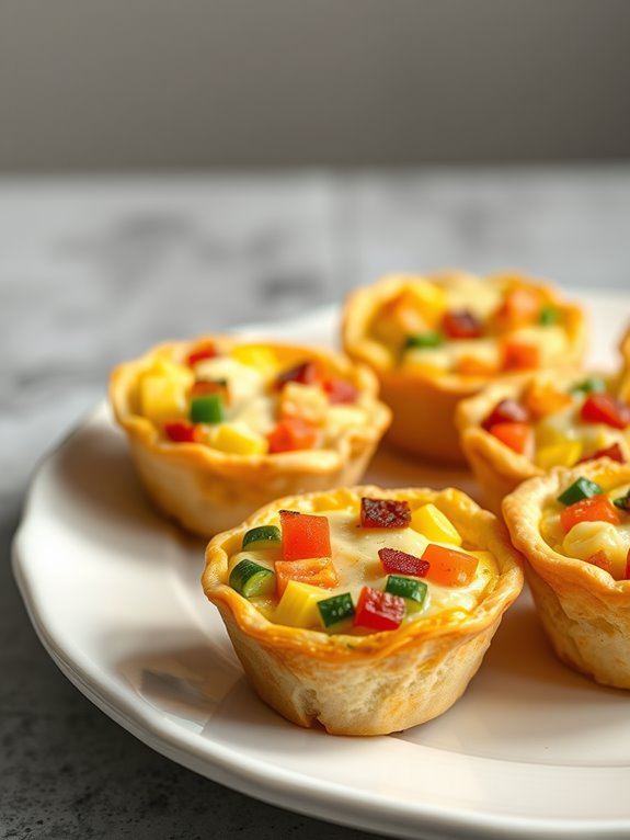 miniature air fryer quiches